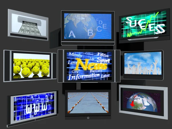 TV screens — Stock Photo, Image
