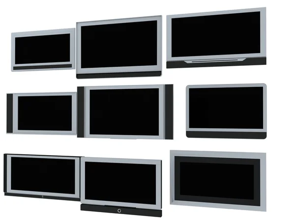 TV-skärmartelevizní obrazovky — Stock fotografie