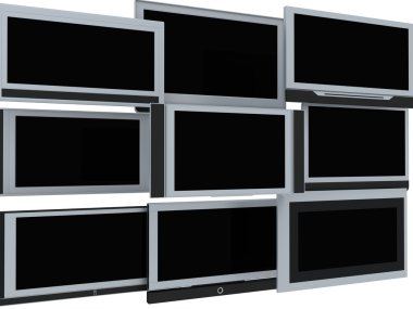 TV screens clipart