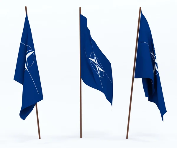 Vlag van de NAVO — Stockfoto