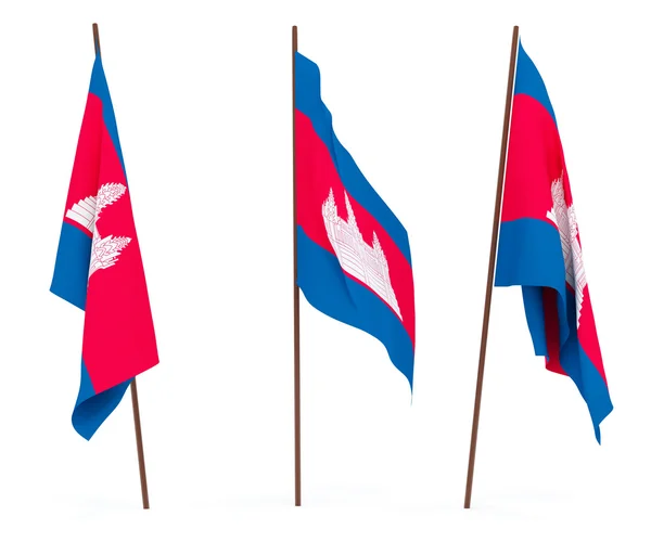 Kambodzsa zászlaja — Stock Fotó