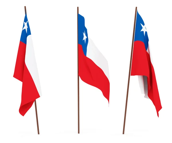 Chilen lippu — kuvapankkivalokuva