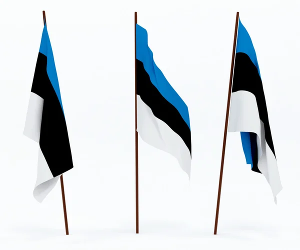 Estlands flag - Stock-foto