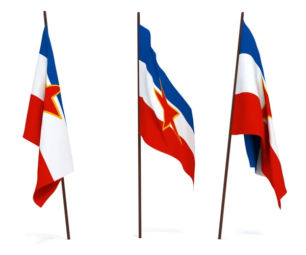 Jugoszlávia zászlaja — Stock Fotó