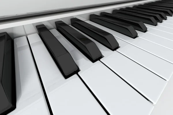 Ключи от Grand Piano Стоковое Изображение