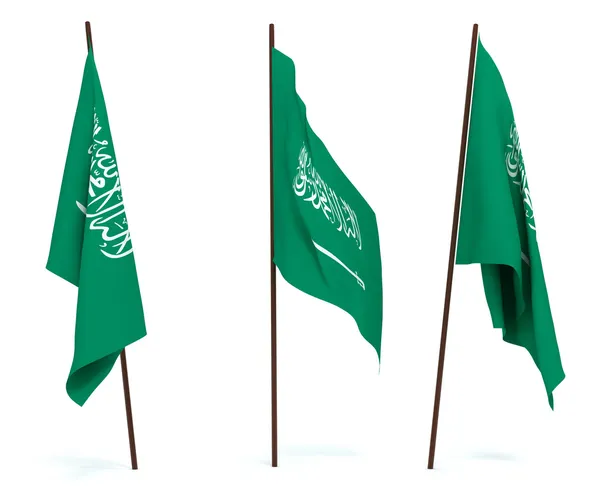 Vlajka Saúdské Arábie — Stock fotografie
