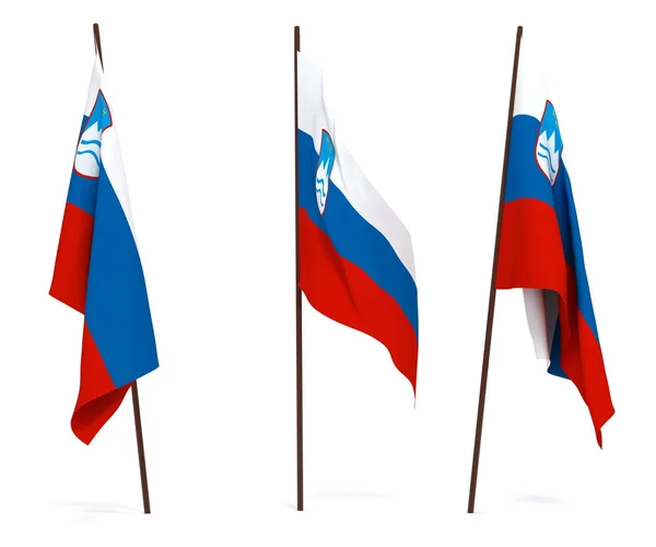 Vlag van Slovenië — Stockfoto