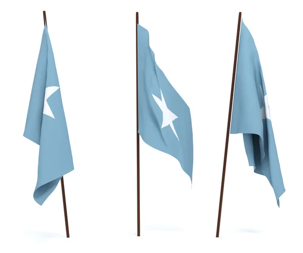 Somalias flag - Stock-foto