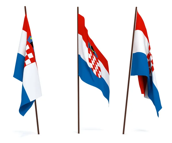 Vlag van Kroatië — Stockfoto