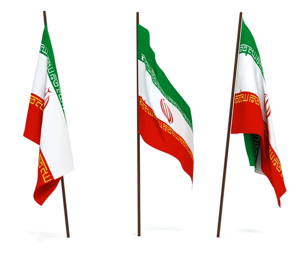 Bandiera dell'Iran — Foto Stock