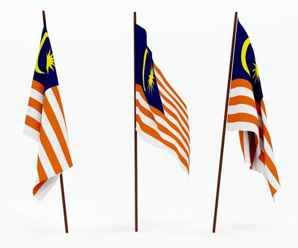 Bandiera di malaysia — Foto Stock