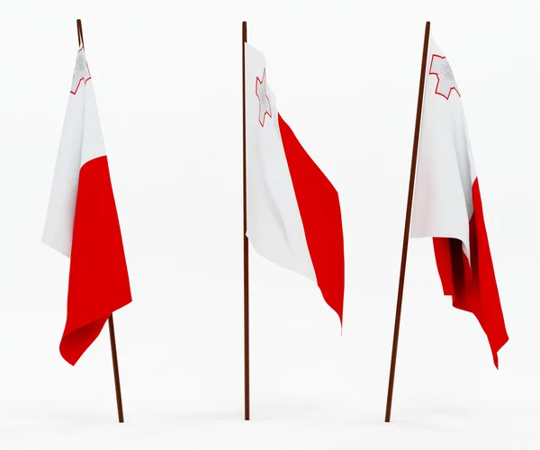 Bandera de Malta — Foto de Stock