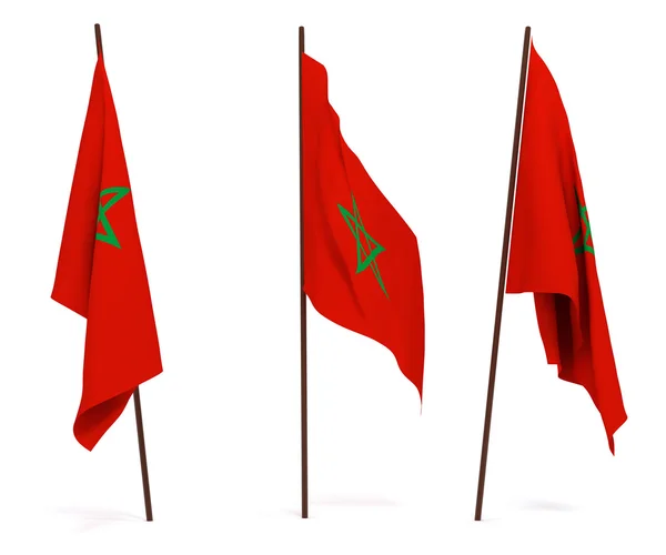 Marokkó zászlaja — Stock Fotó
