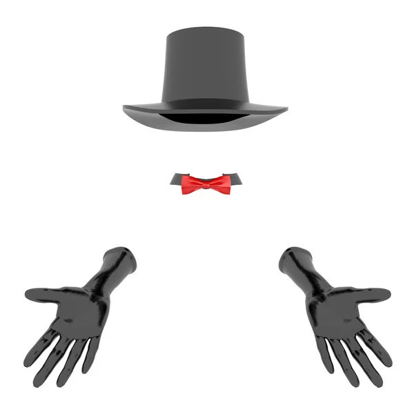魔術師の帽子と手袋 — ストック写真