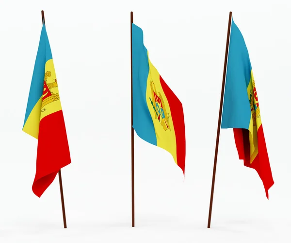 Flagge der Republik Moldau — Stockfoto