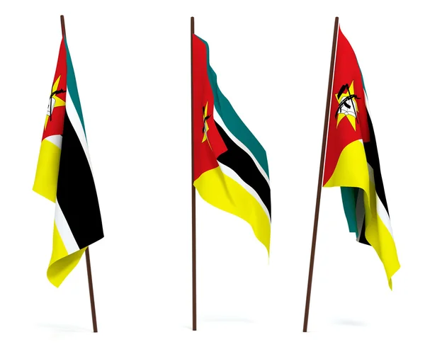 Bandiera del Mozambico — Foto Stock