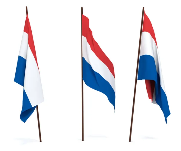 Flagga Nederländerna — Stockfoto