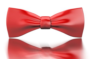 Red bow-tie clipart