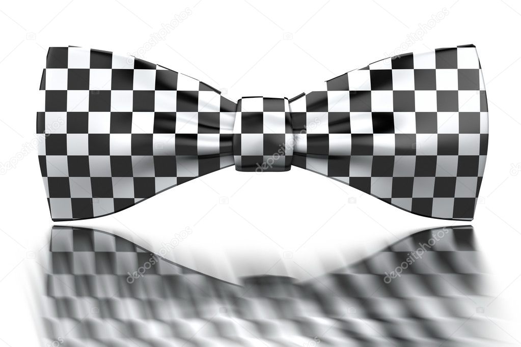 Checkered bow-tie