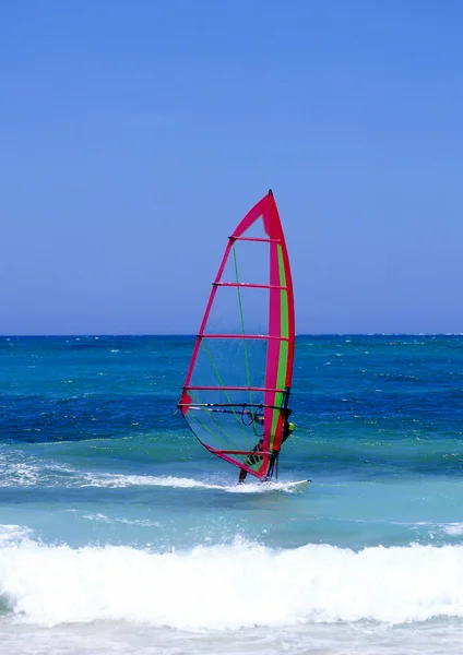Lanzarote vindsurfing — Stockfoto