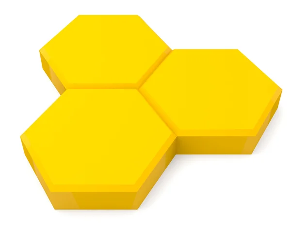 Gele honing cellen — Stockfoto