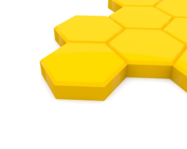 Желтые клетки меда — стоковое фото