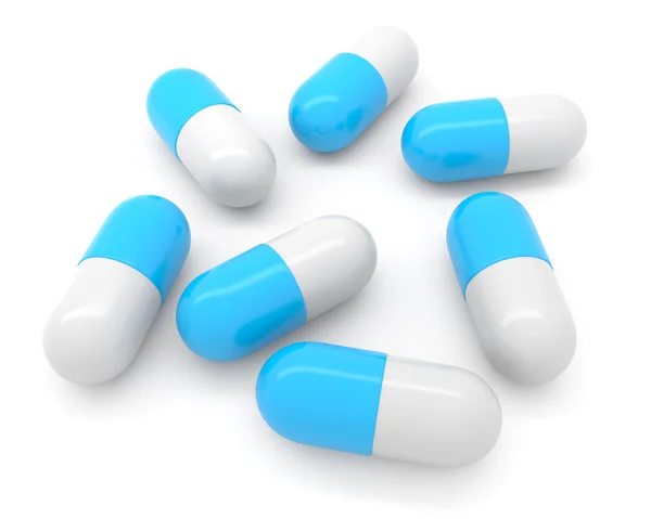 Blue pills — Stock Photo, Image