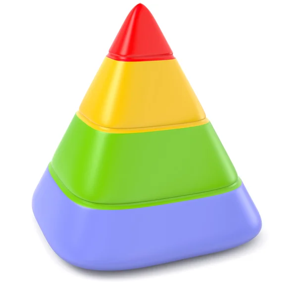 Kleur piramide — Stockfoto