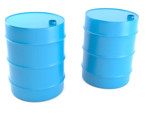 Dos barriles azules — Foto de Stock