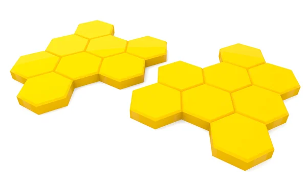 Gele honing cellen — Stockfoto