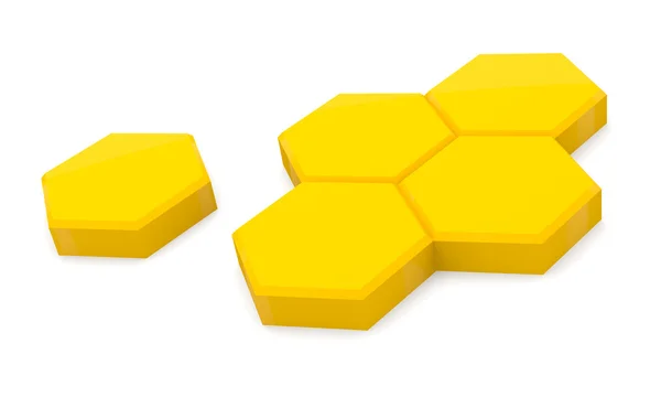 Yellow honey cells — Stock Photo, Image