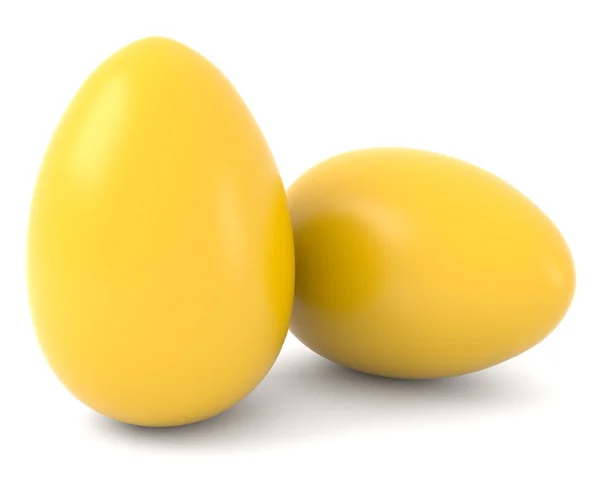 Two golden eggs — Stock Photo, Image