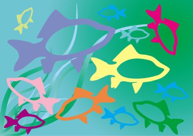 Fish colour clipart