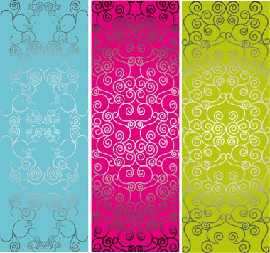 Pattern from spiral line clipart