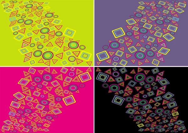 Géométrie des couleurs — Image vectorielle
