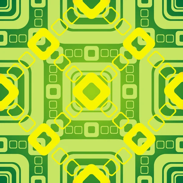 Gröna geometriska mönster — Stock vektor