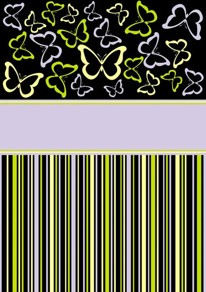 Титульна сторінка з метеликом — стоковий вектор