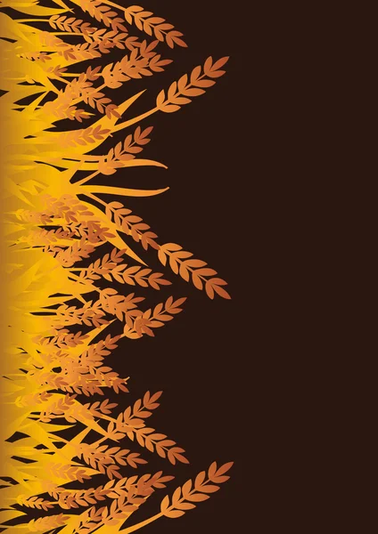 Hintergrund mit Ähre des Weizens — Stockvektor