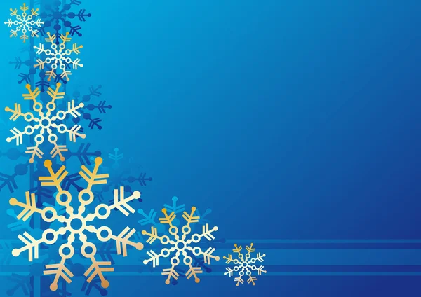 Fond festif de flocon de neige — Image vectorielle