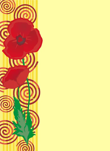 Page titre floral — Image vectorielle