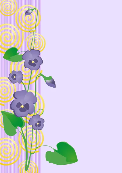 Page titre floral — Image vectorielle