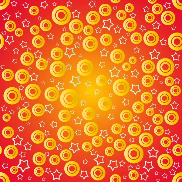 Cercles et étoiles — Image vectorielle