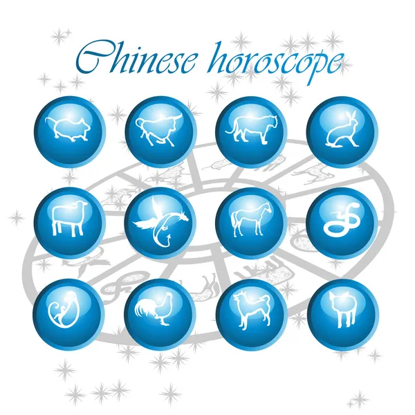 Horóscopo chino — Archivo Imágenes Vectoriales