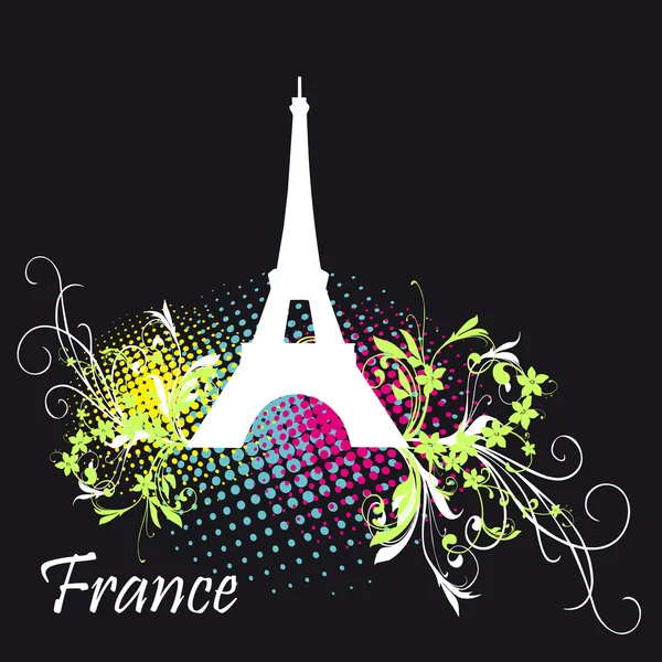 Eiffel Tower symbol to France — Stock Vector