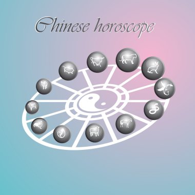 Chinese horoscope clipart