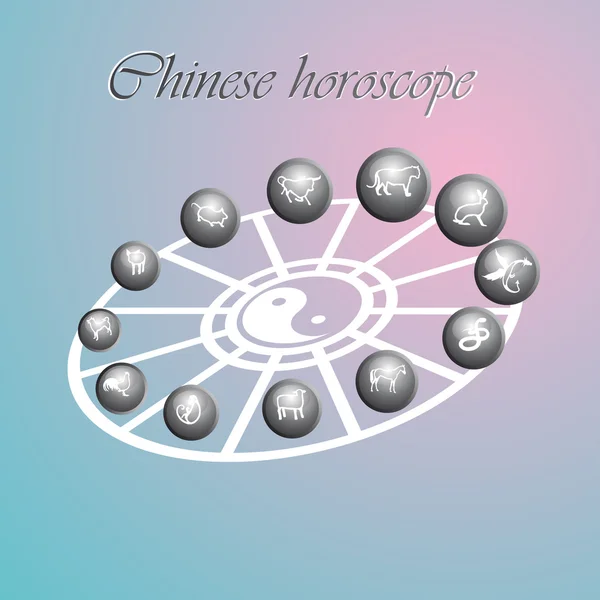 Horóscopo chino — Archivo Imágenes Vectoriales