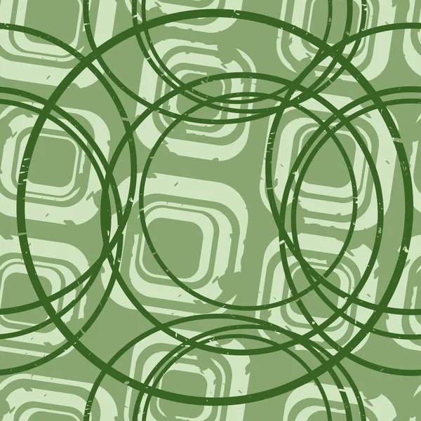 Green square and circles — Stock Vector