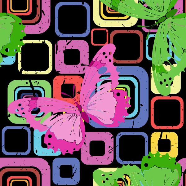 Φωτεινό μοτίβο. πεταλούδα — Διανυσματικό Αρχείο