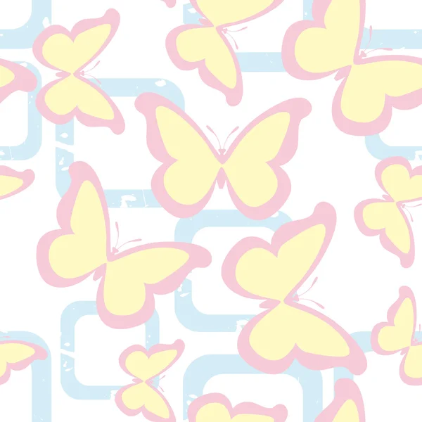 Flug des Schmetterlings — Stockvektor