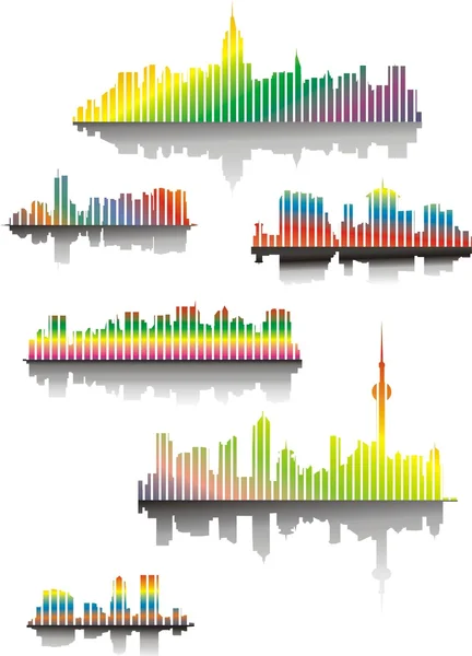 stock vector Popular cities of the world